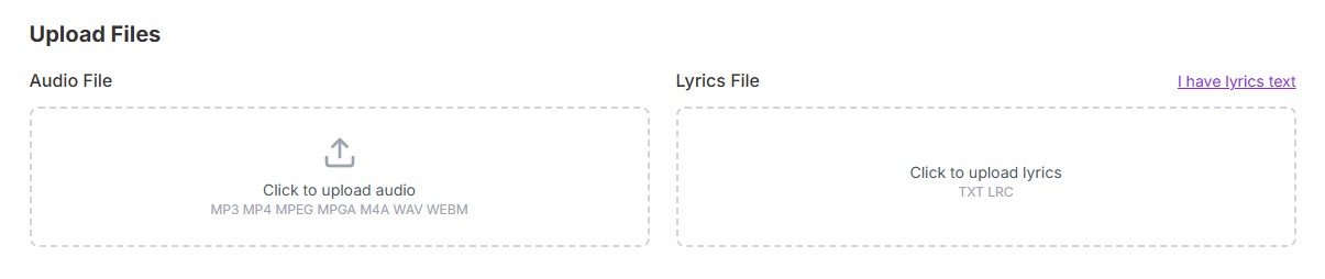 LRC Generator Upload Interface